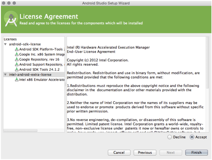 Android - licence agreement2